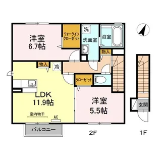 ペリート【1階】の間取り