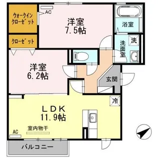 サンルーチェ【2階】の間取り
