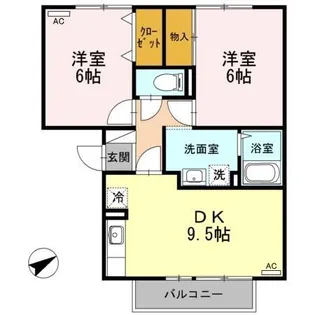 アミュー【1階】の間取り