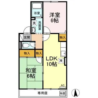 パルテール【1階】の間取り