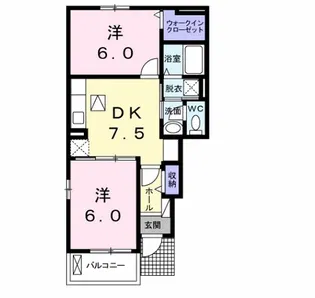 エクステーゼ Ⅰ【1階】の間取り