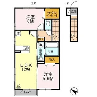 ソシアII【2階】の間取り