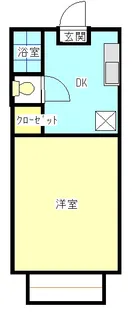 コーポ東A【202号室】の間取り