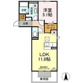 スライヴ【1階】の間取り