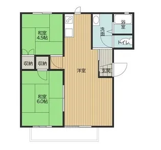 メゾン野津V【202号室】の間取り