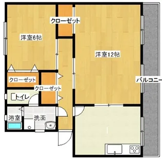 レジデンス外中原【302号室】の間取り