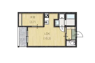エターナル大津【3階】の間取り