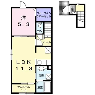 J−シャモニー スロープ I【2階】の間取り