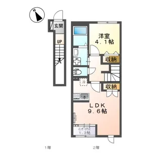 Trianon.K(トリアノン ケー)【2階】の間取り