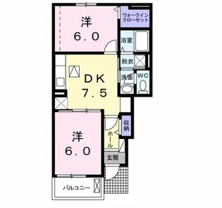 エクステーゼ I【1階】の間取り