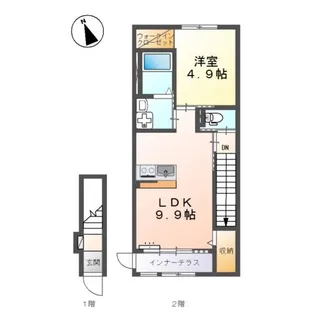 サンシャイン松江【2階】の間取り