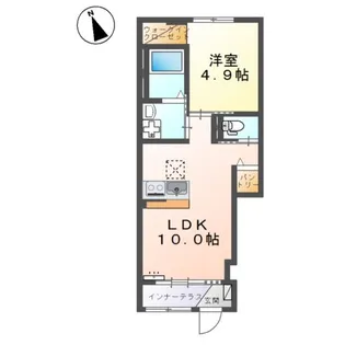 サンシャイン松江【1階】の間取り