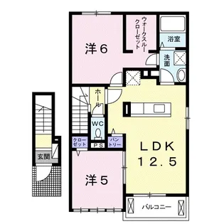 サニー ヒルズA【2階】の間取り