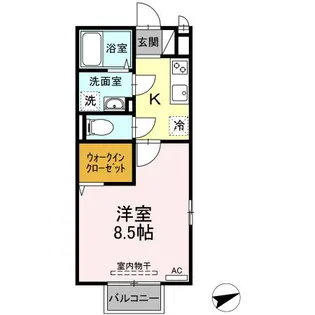 コージーコートII【1階】の間取り