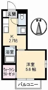 ベルデ北田 A棟【1階】の間取り