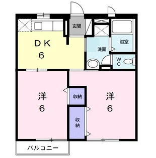 ラックWATANABEI【2階】の間取り