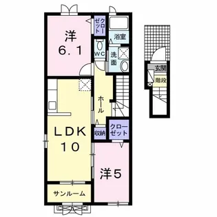 パラダリア C【2階】の間取り
