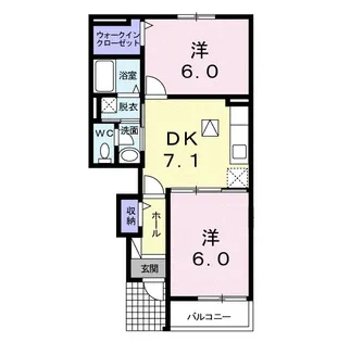 ソレイユ I【1階】の間取り