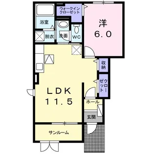 アスリープ I【1階】の間取り