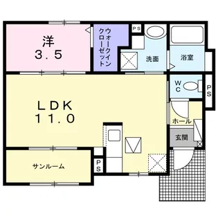 セイバリー I【1階】の間取り