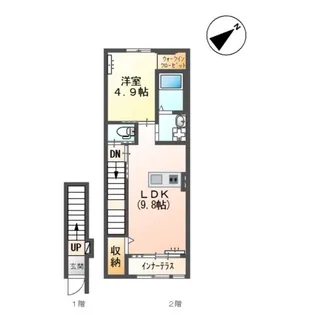コントレールB【2階】の間取り