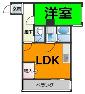 G1ビル牧の里【1階】の間取り