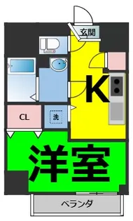 エスプレイス鶴舞ガーデンテラス【11階】の間取り