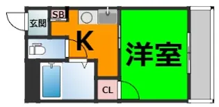 シティハイツ名城 I【4階】の間取り