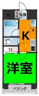 スカイコート天塚【2階】の間取り