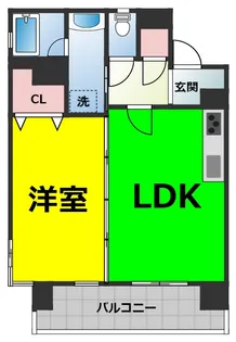 スタジオスクエア泉【4階】の間取り
