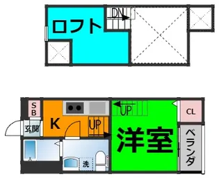 Casa clavelina【1階】の間取り
