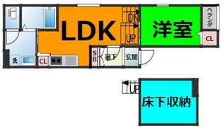 フェニーチェ名古屋【1階】の間取り