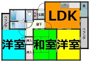 ホワイトハイツ八事【3階】の間取り