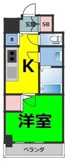 S-RESIDENCE志賀本通【8階】の間取り