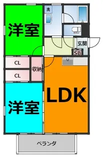 アプト清水【1階】の間取り