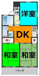 藤ハイツ【2階】の間取り