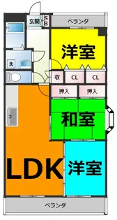 ベルジェ【2階】の間取り