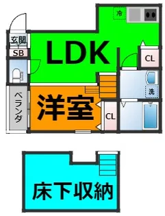 オーベルテューレ名城公園【1階】の間取り