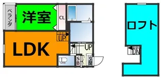 ルークス名古屋 II【2階】の間取り