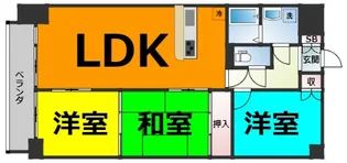悠和苑【5階】の間取り