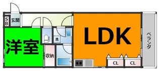 赤城パークマンション【4階】の間取り