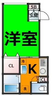 ションテ・ファオン・エスパス【1階】の間取り