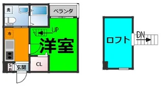 カーサ ベル 稲生(カーサベルイノウ)【1階】の間取り
