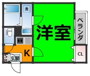 クレフラスト江向【2階】の間取り
