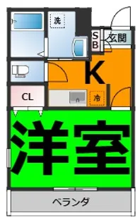 グレーシア城西【1階】の間取り