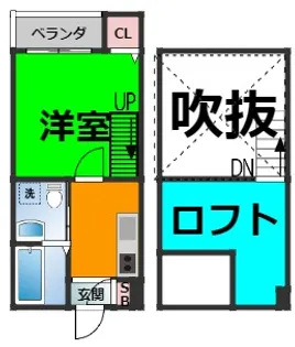 Cozy House 清水【2階】の間取り