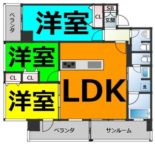 さくらHills NISHIKI Platinum Residence【13階】の間取り