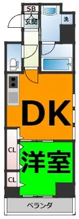 ディアコート白川【5階】の間取り