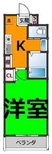 1Kの間取り画像