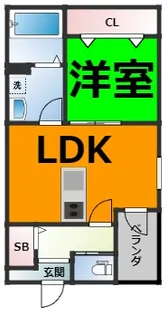 DELA香呑【2階】の間取り